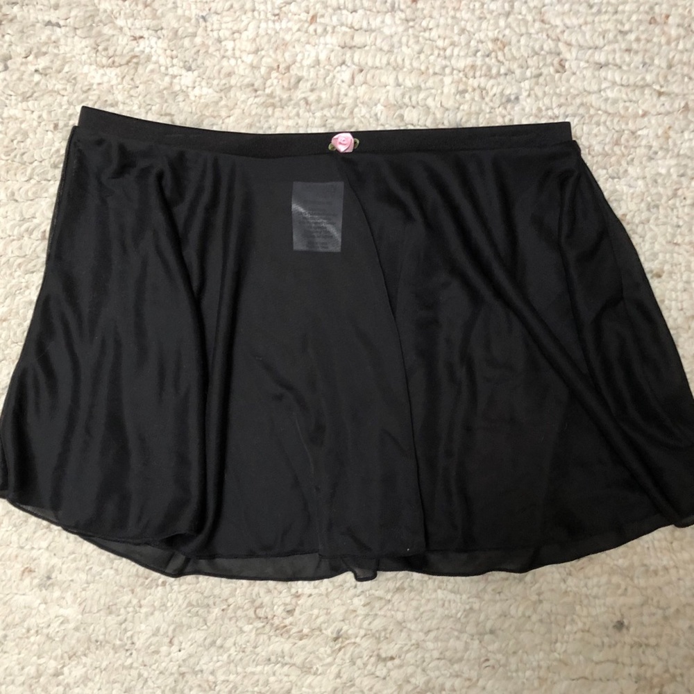Children’s Black Chiffon Rose Skirt by Danskin
